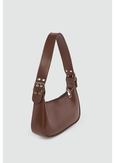 Shule Bags Muse Oval Baget Çanta Taba Taba