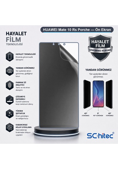 Mate 10 Rs Porche Uyumlu Ön Yüzey Hayalet Privacy Hidrojel Ekran Koruyucu 46903430