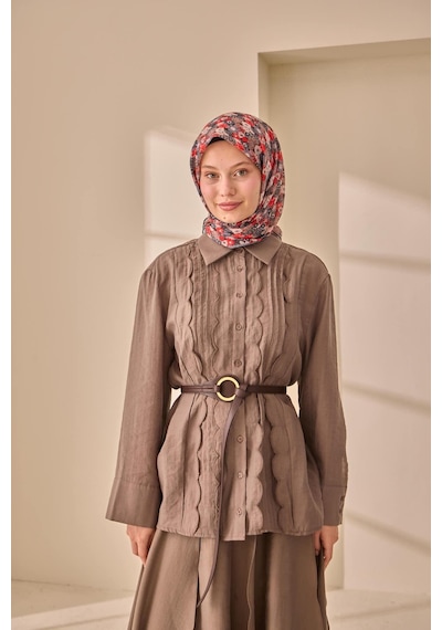 Silk Home Soft Eşarp 73092-02 Siyah, Gri, Sarı, Mocha Mousse, Kırmızı