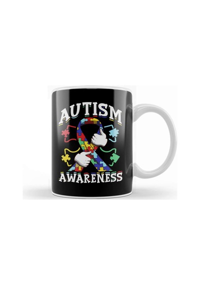 Autism Awareness Ribbon Autism Awareness Supporter Kupa Bardak Porselen Karışık