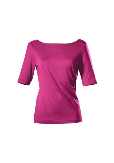 Bulalgiy Kadın Fuşya Basic Tişört - Bga782135 Fuşya
