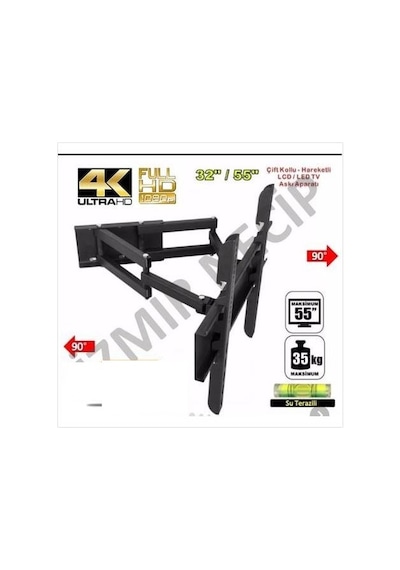 Beko Uyumlu 82 140 Cm Ekran Arası Lcd Tv için Tam Hareketli Askı Aprt