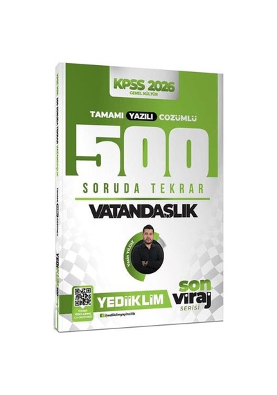 Kpss Vatandaşlık 500 Soruda Genel Tekrar Son Viraj Serisi