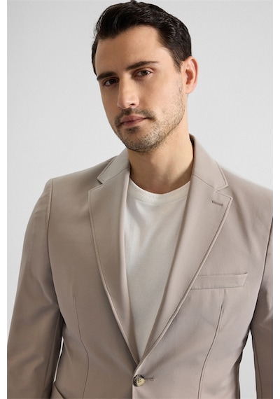 Süvari Sütlü Kahve Slim Mono Yaka Düz Torba Cep 6 Drop Takım Elbise Tk1006900381-kh1 Sütlü Kahverengi