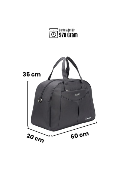 Vıatox Adm 01 Büyük Boy Unisex Seyahat&spor El Valizi Gri