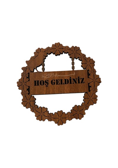 Kapı Süsü Numaralık Hoş Geldiniz Yazılı Dekoratif Ev Hediyesi