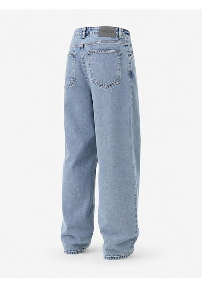 Classics Men Black Wood Denim Erkek Baggy Jean Pantolon 7748 Buz Mavi
