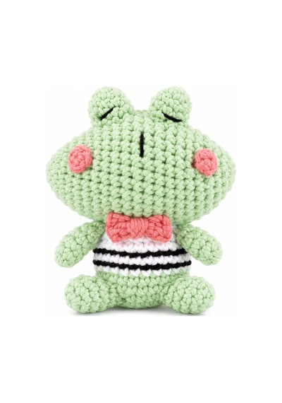 Bakgelal Hello Adorable Amigurumi Kurbağa Yapım Kiti , Kendin Yap Hobi Seti, Türkçe Anlatımlı