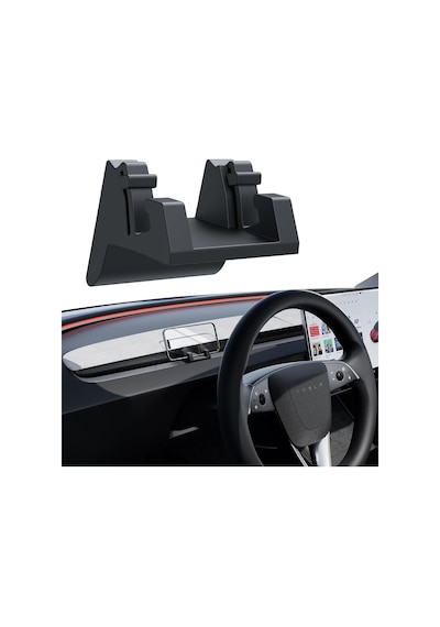 Lexroo Silikon Telefon Montaj Tutucu Tesla 2024 Model 3 Highland Dashboard Ön Cam Hava Firar Eller Standart