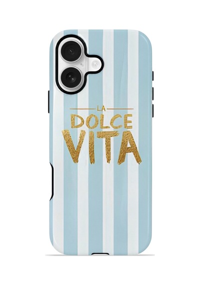 Apple iPhone Uyumlu 16 Plus Vorian Çift Katmanlı Kılıf La Dolce Vita Blue