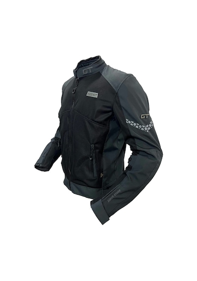 Forte Gt Black Stone Yazlık Motosiklet Mont Gri - Siyah