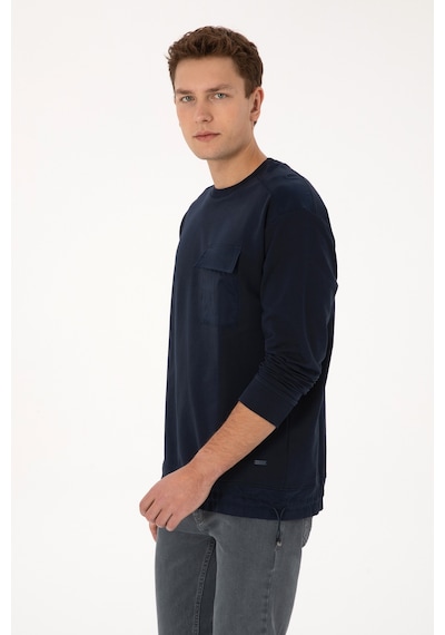 U.s. Polo Assn. Erkek Lacivert Sweatshirt 50316401-vr033 Lacıvert