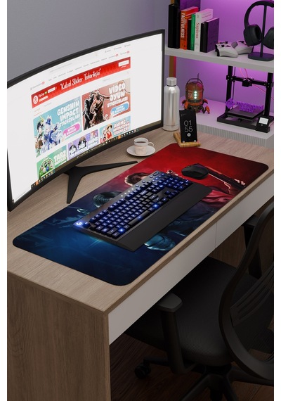 Resident Evil Kaymaz Dikişli Kauçuk Oyuncu Mousepad V5 - 90x40 Xxl Gaming Mouse Pad Fare Altlığı