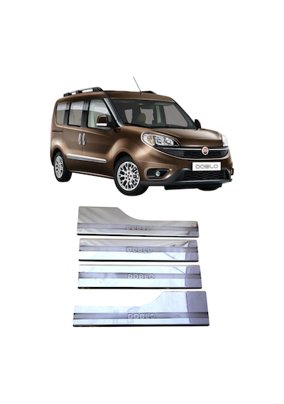 Fiat Doblo Krom İç Kapı Eşiği Takımı 2010-2022 Arası Paslanmaz Çe N11.3874