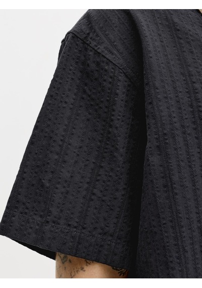 Jack & Jones Jack Jones Erkek Rahat Kesim Pamuklu Gömlek 12289457 Siyah