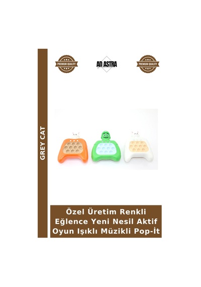 Özel Üretim Renkli Eğlence Yeni Nesil Aktif Oyun Işıklı Müzikli Pop-it