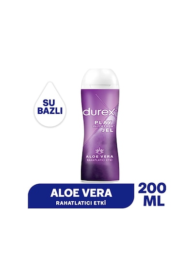 4 Adet Durex Kayganlaştırıcı & Masaj Jeli Yatıştırıcı Aloe Vera Özlü 200 Ml