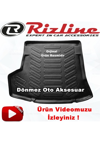 Toyota Corolla Uyumlu 3D Bagaj Havuzu Siyah Sedan 2007-2012 Arasırizline N11.6989