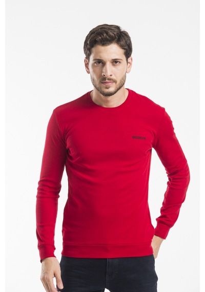 Erkek Bisiklet Yaka Slim Fit Sweatshirt Spr2019k18 001
