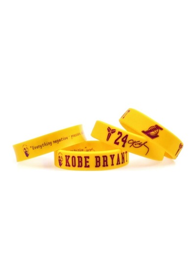 Kobe Bryant Portreli Sarı Lakers Mamba Basketbol Nba Bileklik Sarı Sarı