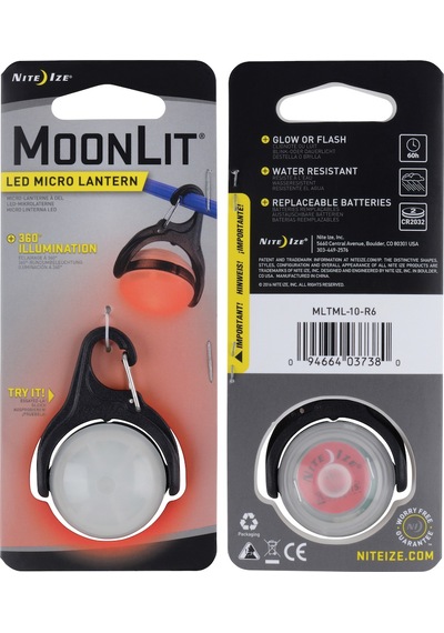 Nite ize Moonlit Mikro Fener - Kırmızı