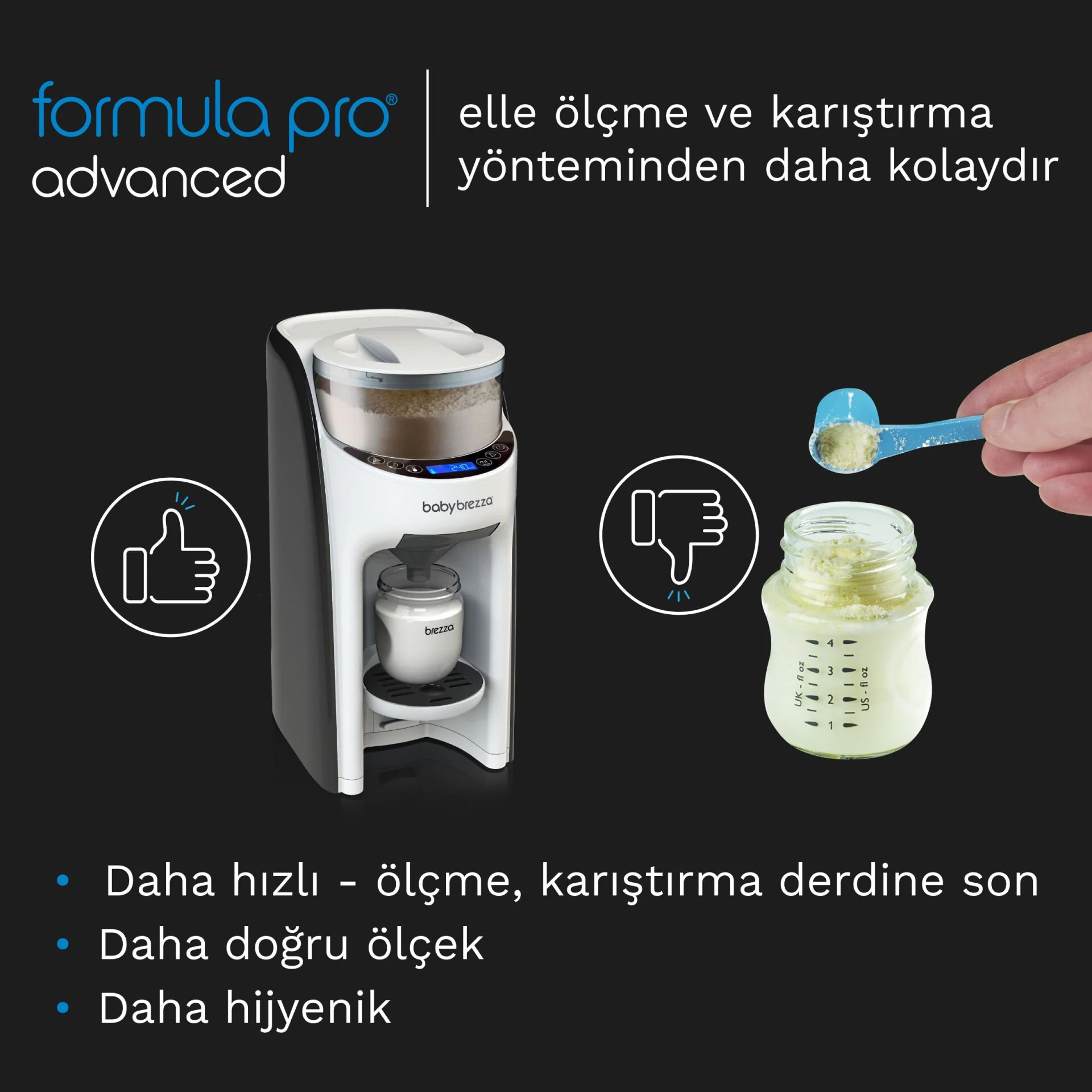 Babybrezza Formula Pro Advanced Otomatik Bebek Mama Makinesi Beyaz