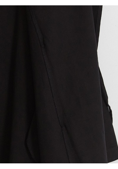 Lcw Modest Siyah Kruvaze Yaka Bağcıklı Kadın Kimono