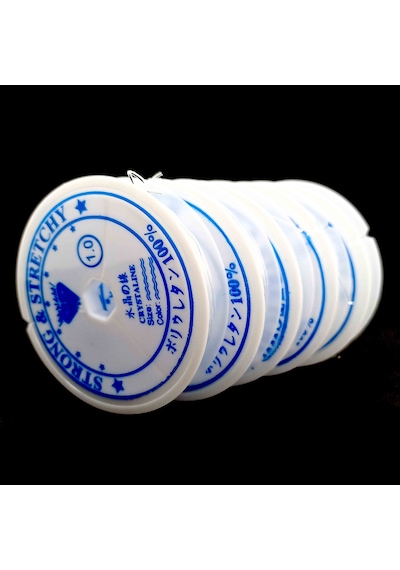 Lastikli Misina Ipi Tesbih ve Bileklik Yapımı Için Esnek Ip 5 Li Paket Çok Renkli