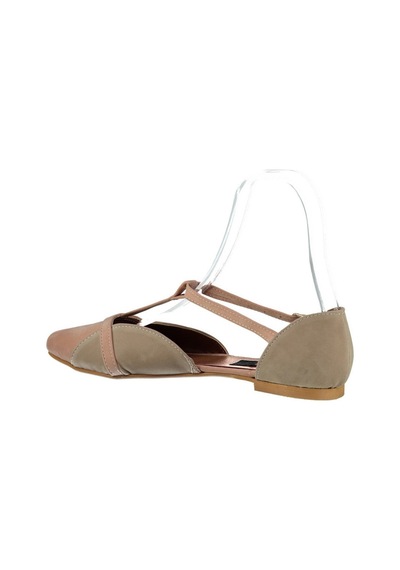 Fox Shoes Pudra/ten Kadın Babet B726881802 Pudra