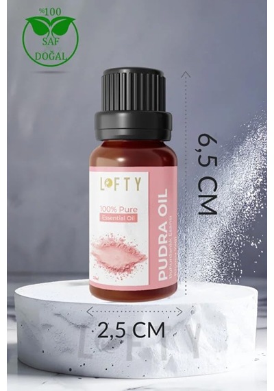 Lofty Pudra Saf Uçucu Yağ 10ml -%100 Doğal Esansiyel Yağ Buhurdanlık, Difüzör Ve Oda Kokusu İçin Ferahlatıcı Etki Diğer