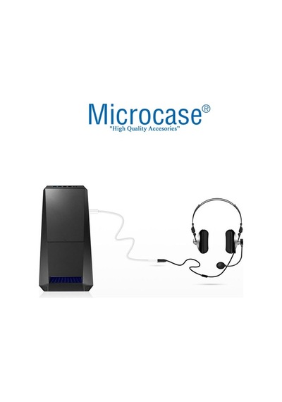 Microcase 3.5 Mm Aux, Kulaklık Uzatma Kablosu 1 Metre - Mh023