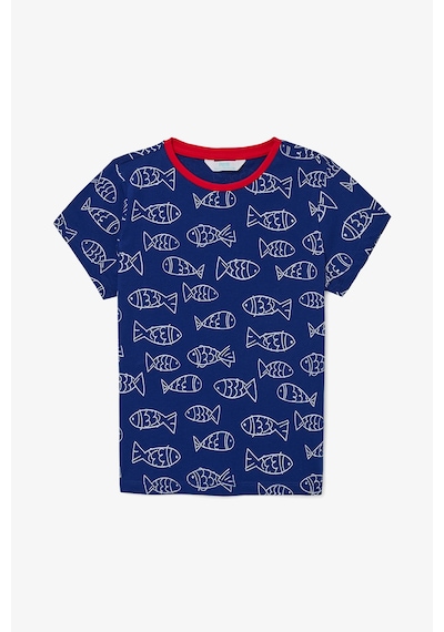 Penti Erkek Çocuk Fish Pamuklu Pijama Takımı Açık Mavi