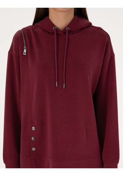 Pierre Cardin Kadın Vişne Sweatshirt 50309057-vr223 Vişne