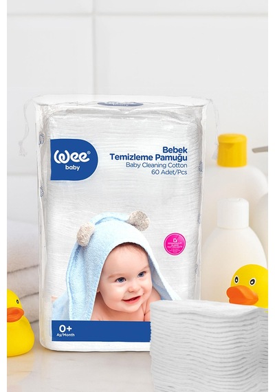 Wee Baby Bebek Temizleme Pamuğu Seti 60x2 120 Adet