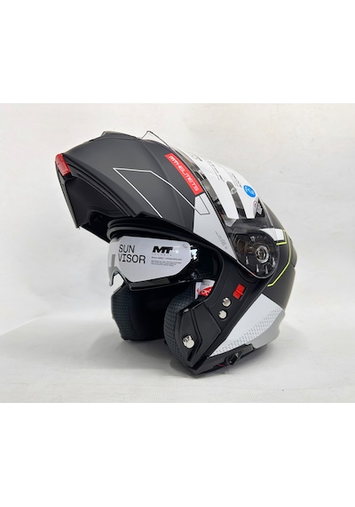 Mt Genesis Talo Mat Renk Çene Açılır Kask Iç Güneş Vizörlü Çok Renkli