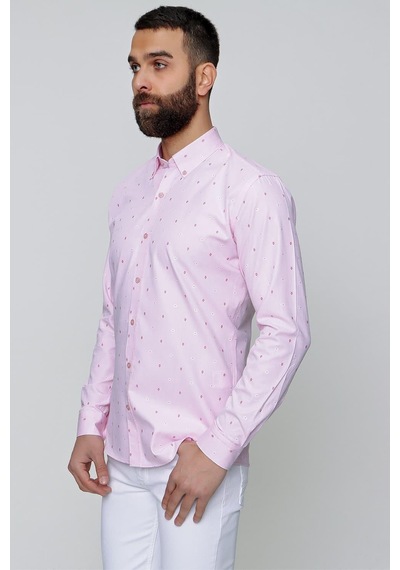Efor Gk 643 Pembe Klasik Gömlek Pembe