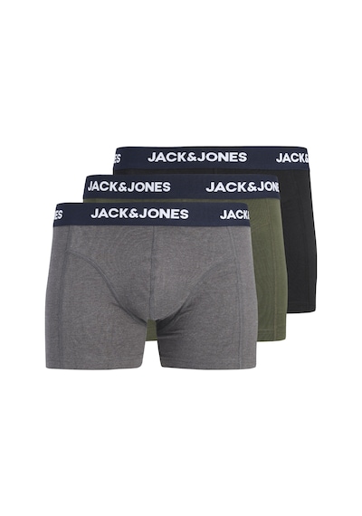 Jack & Jones Erkek 3'lü Boxer Paketi - Lamp - 12300931 Forest Night