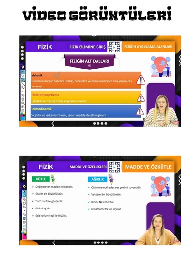 9. Sınıf Fizik Online Görüntülü Eğitim Seti