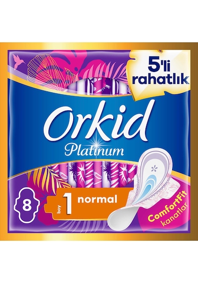 Orkid Platinum Hijyenik Ped Ultra Normal 8'li