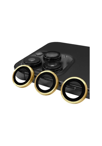 İphone 13 Pro Max Raze Metal Kamera Lens - Gold