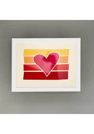 Funnyy Design Heart Tepsili Diz Minderi - Renkli - 34x48 Cm Çok Renkli