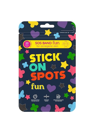 Sos Band Fun Pimple Patch Hidrokolloid Sivilce Ve Akne Bandı 20 Adet