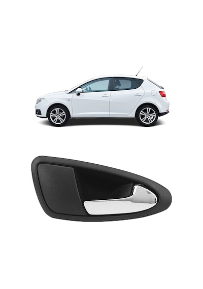 Seat İbiza 6j Kasa 2009-2017 Uyumlu Sağ Ön Yolcu Tarafı İç Kapı Açma Kolu Parlak Krom 6j1837114