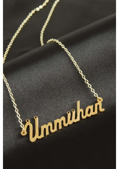 Ümmühan İsimli Kolye -sarı N145 altın