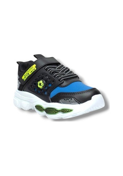 Alessio 019-26 Cilt Anatomik Filet Çocuk Sneaker Siyah Sax 31-35 Siyah