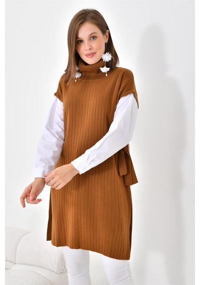 Ftz Women Kadın Gömlek Kol Tunik Taba 21-6059-taba Taba
