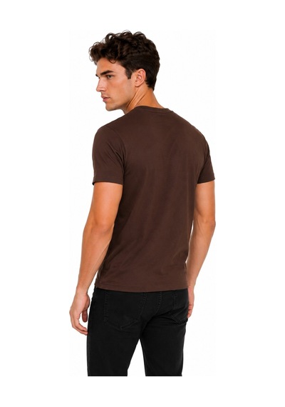 Foterman Erkek Sıfıryaka Regular Kalıp Tişört Bgl-st05573 Kahve