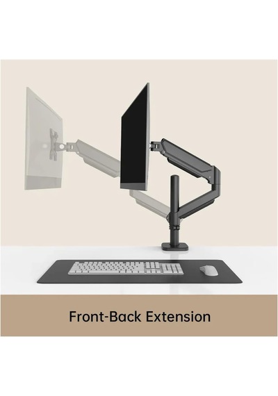 Tr M252la Gazlı Yaylı Uzun Direkli Tekli Monitör Kolu 9 Kg Siyah