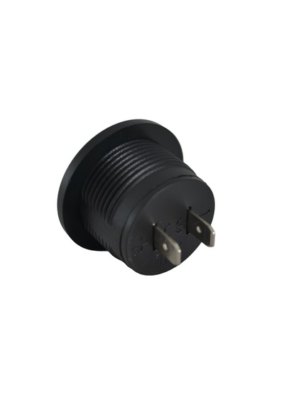 12v 24v Dc Voltmetre Yuvarlak Düz Yüzey Mavi Rakam