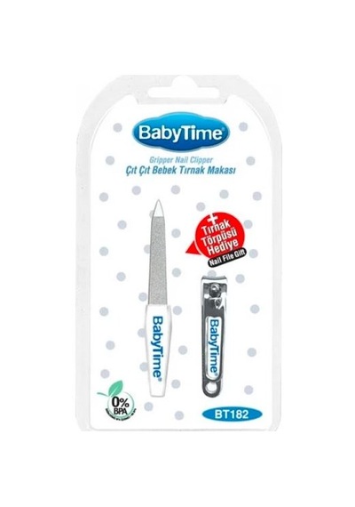 Baby Time Çıt Çıt Bebek Tırnak Makası + Tırnak Törpüsü